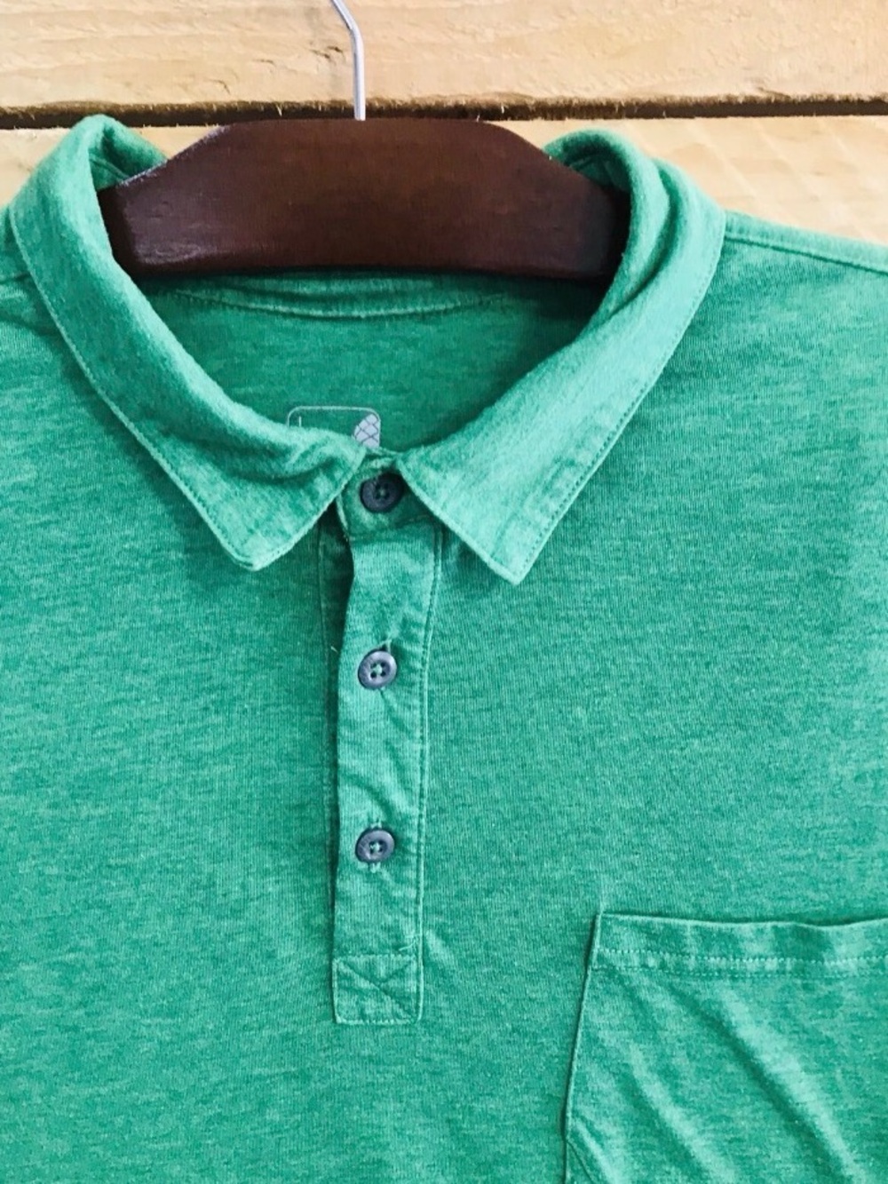 STIO Divide Polo Shirt Mens L Large Green Short Sleeve Golf Outdoors Hiking - Picture 2 of 7